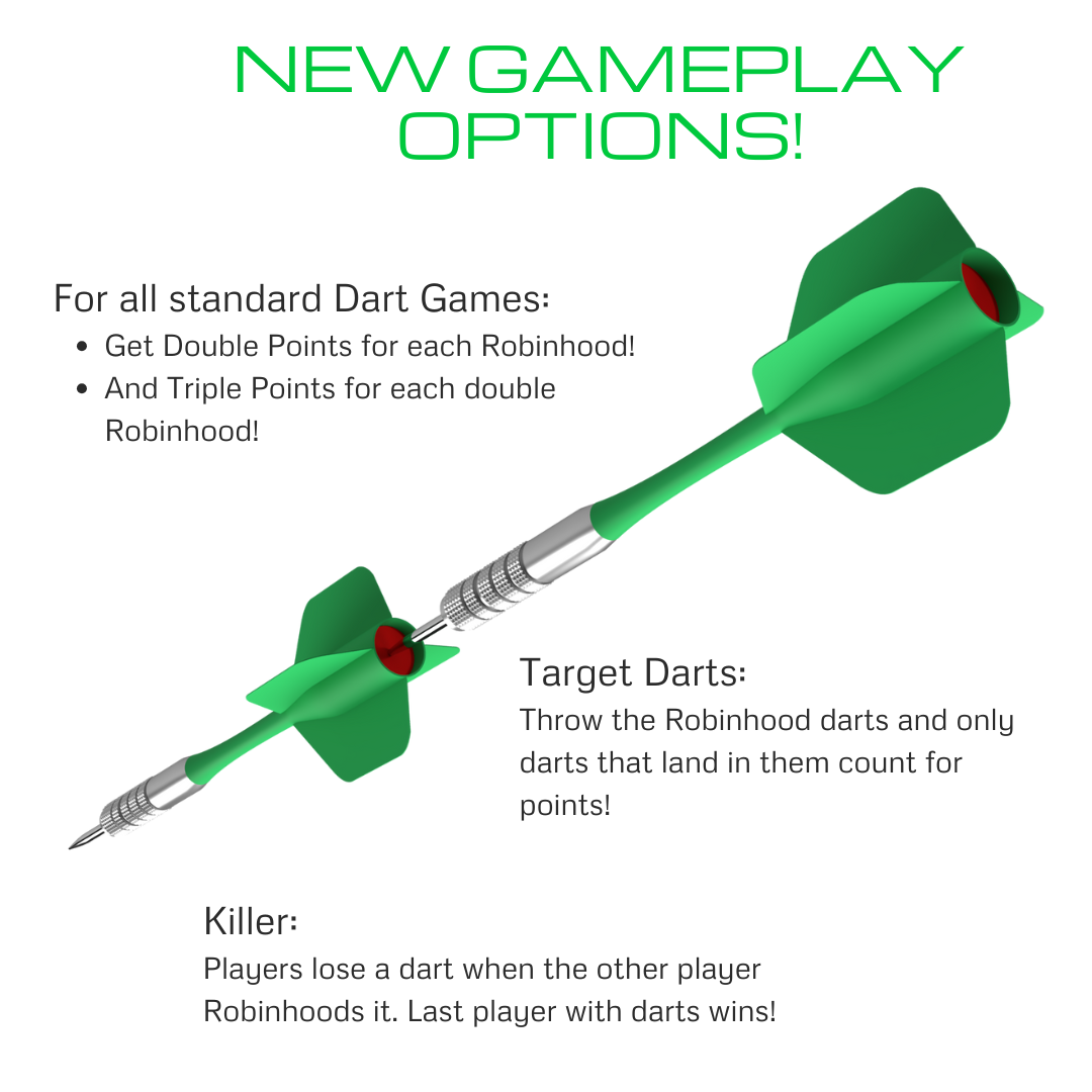 Robinhood Darts - 3 Flights with extra foam inserts - 1/2 inch (Easy)